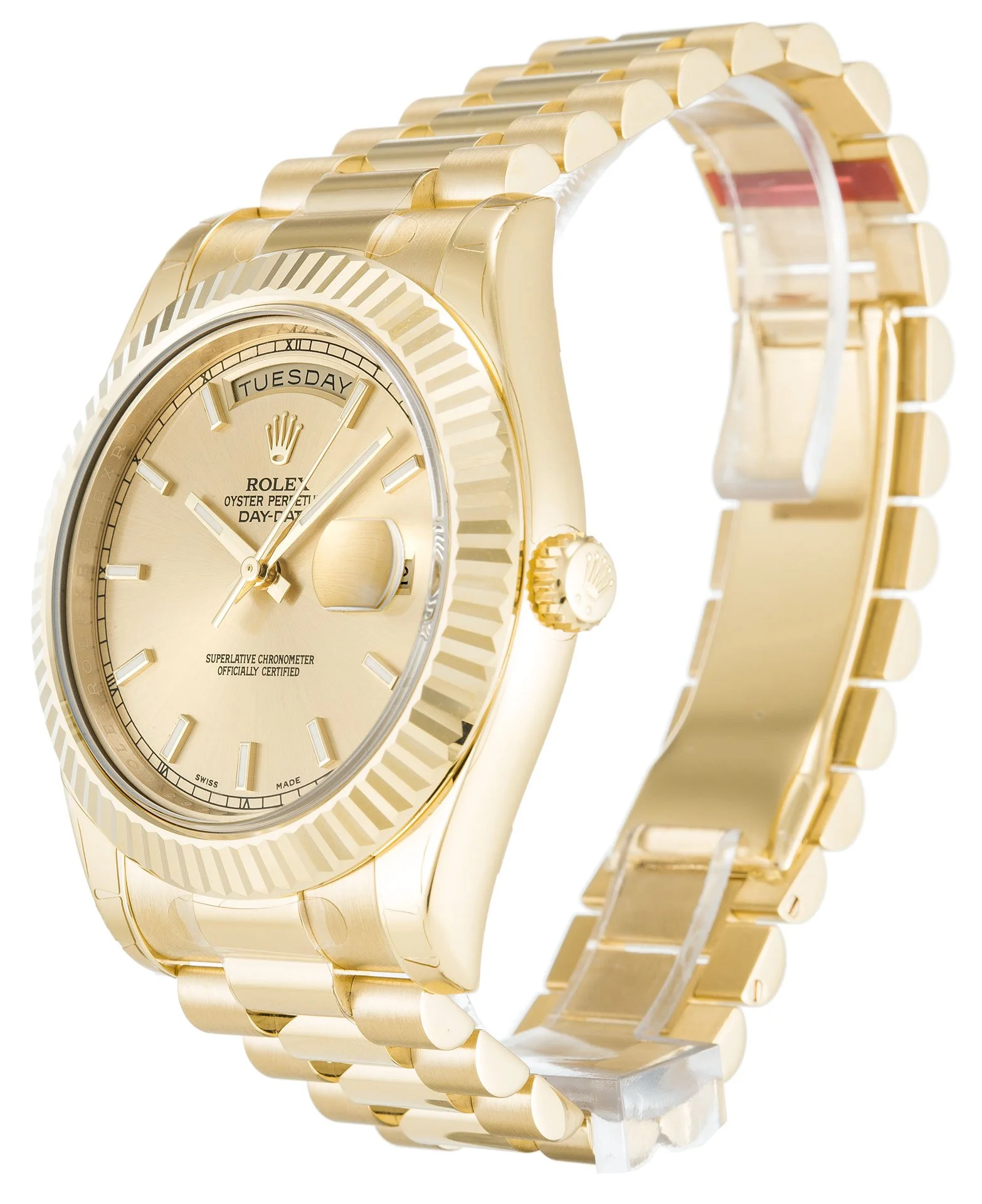 Rolex Day-Date II Champagne Dial 218238 - Imagen 2