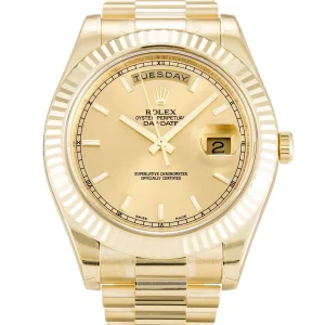 Rolex Day-Date II Champagne Dial 218238 - Imagen 5
