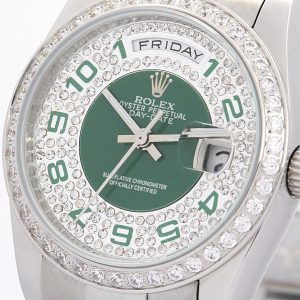 Rolex Day-Date Green and Silver Dial 118346 - Image 4