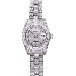 Super Clone Rolex DateJust Diamond Dial Stainless Steel 622022 - Image 11