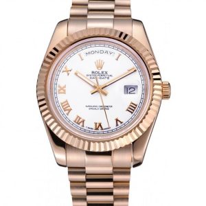 Rolex Day-Date White Dial Gold Bracelet 622546 - Image 11