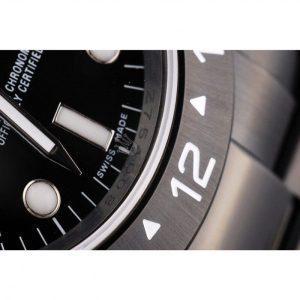 Super Clone Rolex Explorer Black Ceramic Bezel Black Dial Watch 98239 - Imagen 10