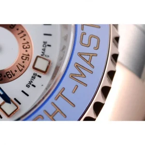 Rolex Yacht-Master Blue Ceramic Bezel White Dial Watch - Image 7