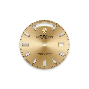Super Clone Rolex Day-Date: 36 mm, Yellow gold, with a champagne colour, Diamond-set dial, Diamond-set bezel and a President bracelet, m228348rbr-0002 - Image 6
