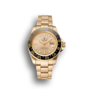 Super Clone Rolex GMT Master II Gold Dial Black Bezel Gold Case And Bracelet 1453749