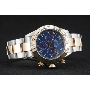 Super Clone Rolex Daytona Blue Dial Two Tone Stainless Steel 1454246 - Image 5