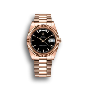 Rolex Day-Date II Black Dial 218235
