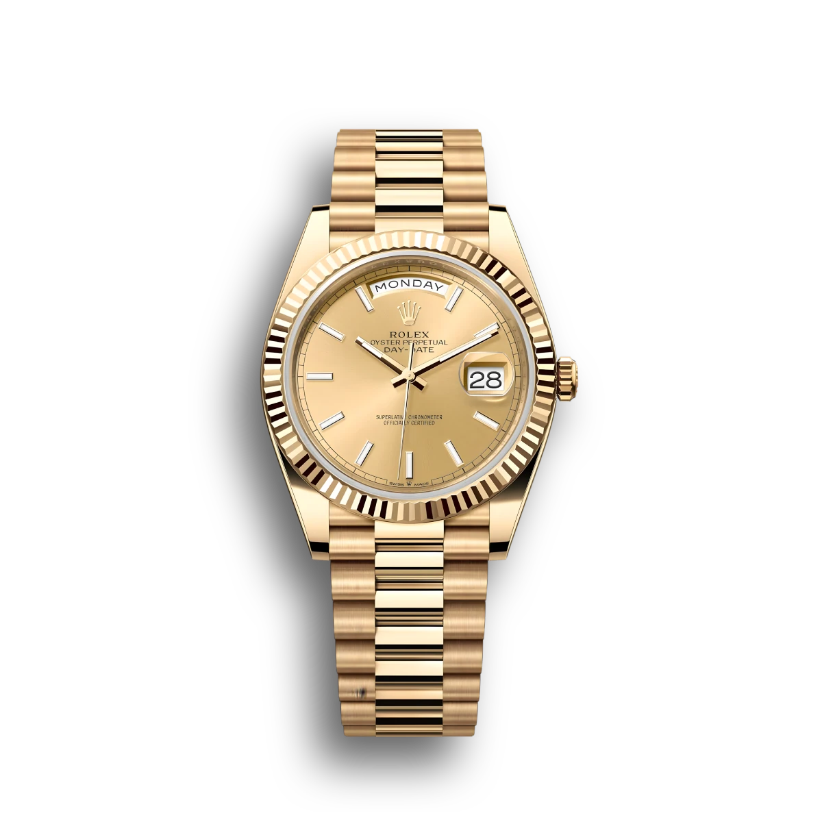 Rolex Day-Date II Champagne Dial 218238