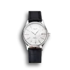 Super Clone Rolex Cellini Date White Dial Stainless Steel Case Black Leather Strap