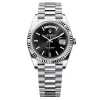 Super Clone Rolex Day-Date Bright Black Dial 228236-0003 40 mm