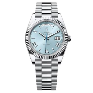 Super Clone Rolex Day-Date Ice Blue Dial 228236-0012 40 mm