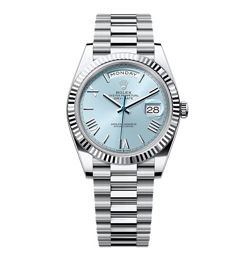 Super Clone Rolex Day-Date Ice Blue Dial 228236-0012 40 mm