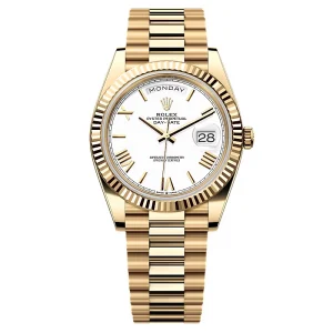 Super Clone Rolex Day-Date White Dial 228238-0042 40 mm