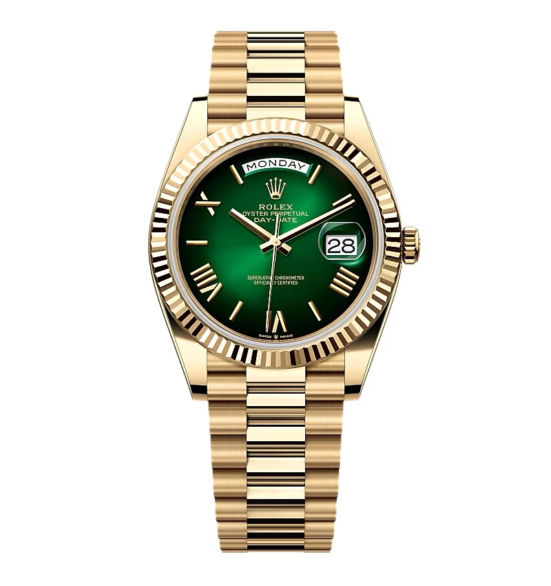 Super Clone Rolex Day-Date Green Ombré Dial 228238-0069 40 mm