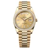 Super Clone Rolex Day-Date Champagne Diamond Dial 228348rbr-0002 40 mm