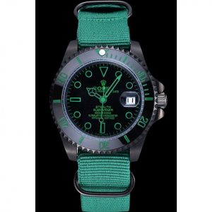 Alternatieve kijk op Rolex Stealth Submariner Green Nylon Strap 622009