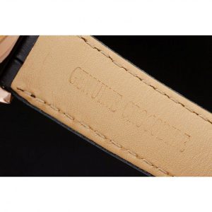 Super Clone Rolex Daytona Rose Gold Case Black Dial Black Leather Strap - Image 9