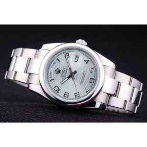 Rolex Day-Date Polished Silver Bezel White Dial 7470 - Imagen 5