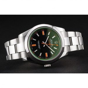 Super Clone Rolex Milgauss Black Dial Orange Markings Stainless Steel Case And Bracelet - Image 4