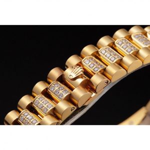 Super Clone Rolex Day-Date Diamonds Yellow Gold-SRL184 621614 - Image 8
