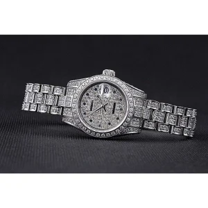 Super Clone Rolex DateJust Diamond Dial Stainless Steel 622022 - Image 6