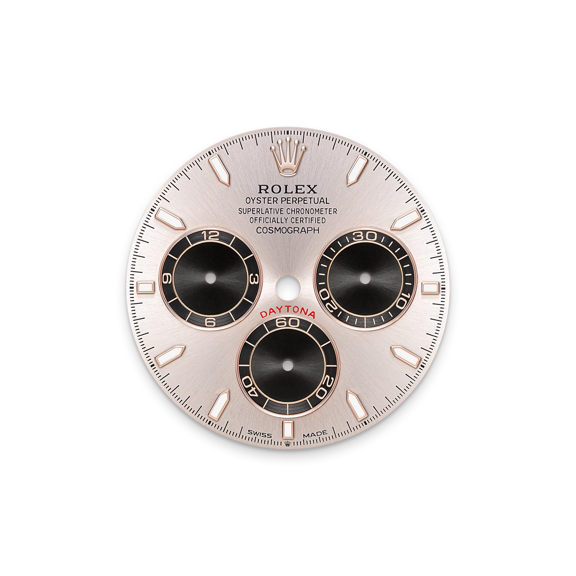 Super Clone Rolex Daytona Everose Gold Sundust Black Dial m126515ln-0006 - Imagen 7