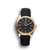 Rolex Cellini Black Dial Gold Case Black Leather Strap 622832