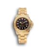 Super Clone Rolex Submariner Skull Limited Edition Black Dial Gold Case And Bracelet 1454071