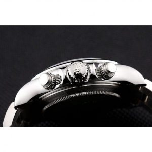 Super Clone Rolex Daytona Stainless Steel Bracelet Black Dial 80296 - Image 8
