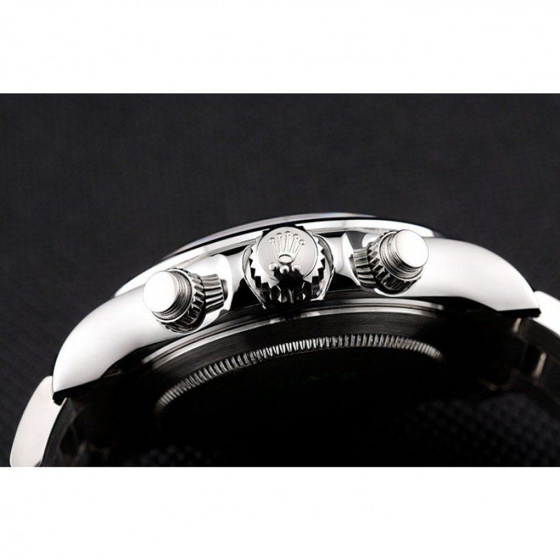 Super Clone Rolex Daytona Stainless Steel Bracelet Black Dial 80296 - Image 8