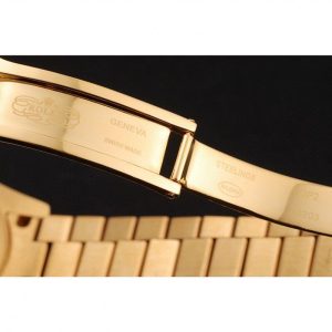 Super Clone Rolex Day-Date Yellow Gold Full Diamond Pave - Image 7