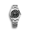 Super Clone Rolex Explorer Stainless Steel Bezel Black Dial 42002