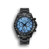 Super Clone Rolex Cosmograph Daytona Blue And Black Dial Black Stainless Steel Case And Bracelet 1454250