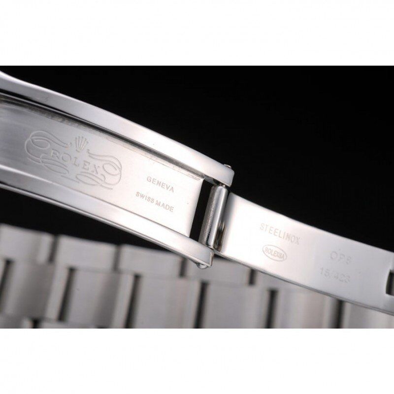 Super Clone Rolex Explorer Stainless Steel Bezel Black Dial Watch – Image 7