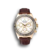 Super Clone Rolex Cosmograph Daytona Gold Case White Dial Brown Leather Bracelet  622633