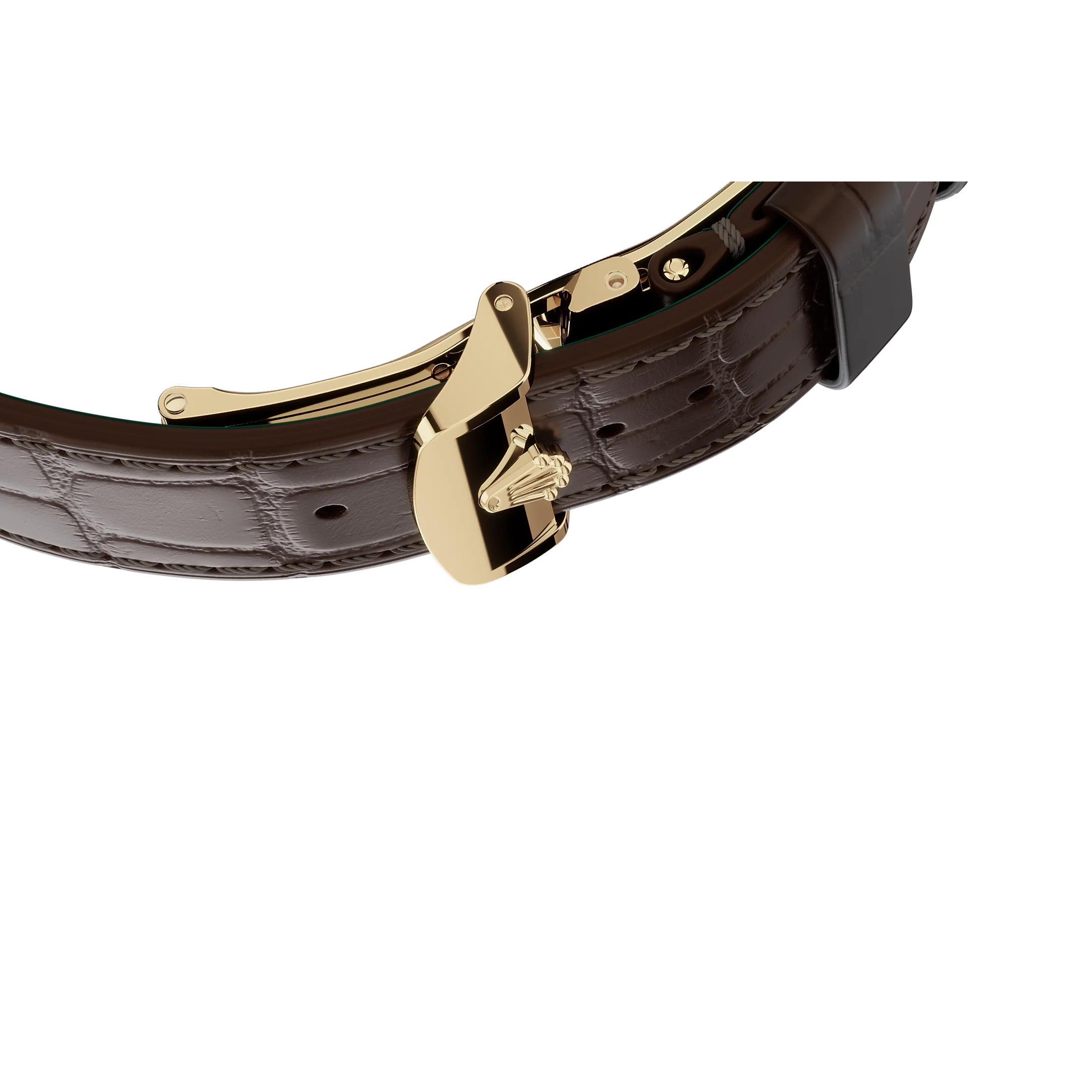 Rolex 1908: 39 mm, yellow gold with an alligator leather strap, m52508-0006 - Image 6