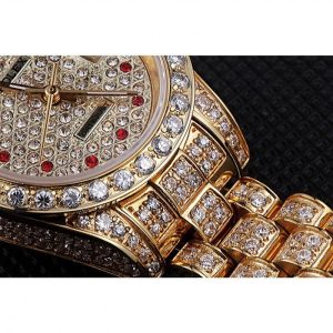 Super Clone Rolex DateJust Diamond Dial Gold 622024 - Image 9