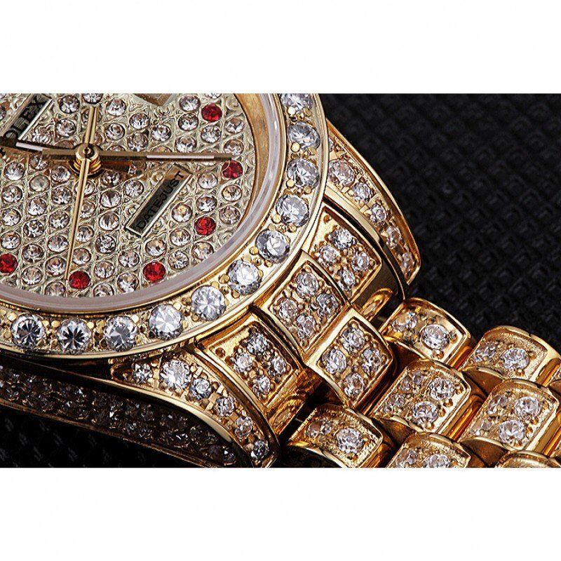 Super Clone Rolex DateJust Diamond Dial Gold 622024 - Image 9