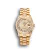 Super Clone Rolex Day-Date Diamond Pave Gold Dial Gold Diamond Bracelet 1453954
