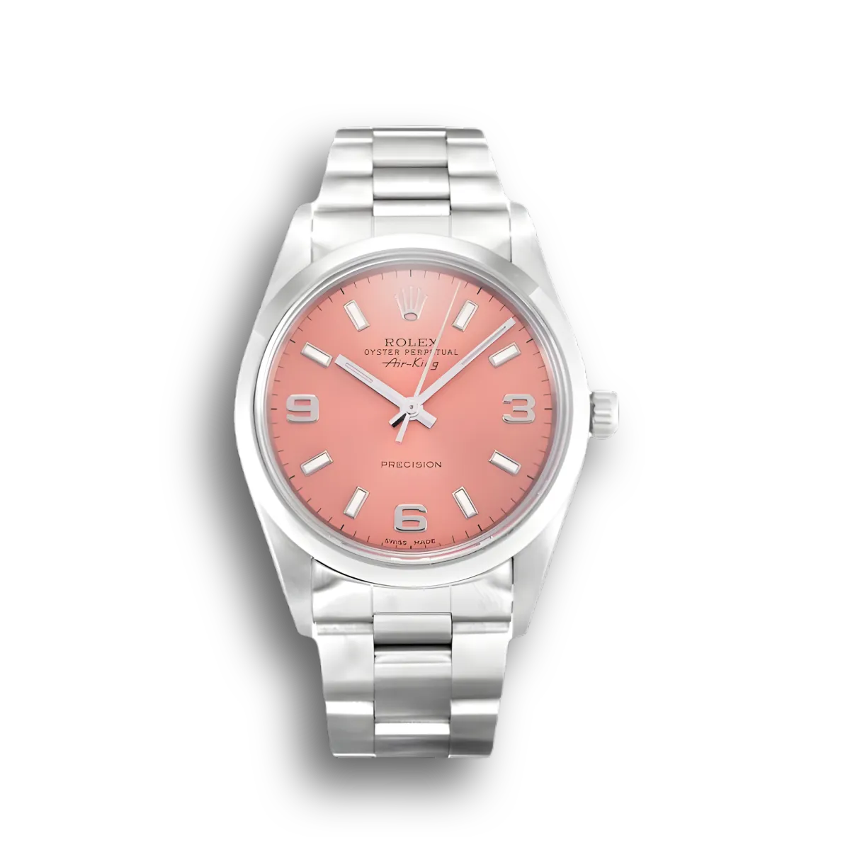 Rolex Air-King Pink Quarter Arabic 14000
