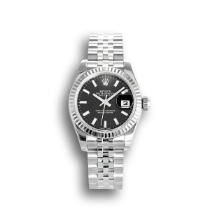 Rolex Datejust Black Ladies 179174