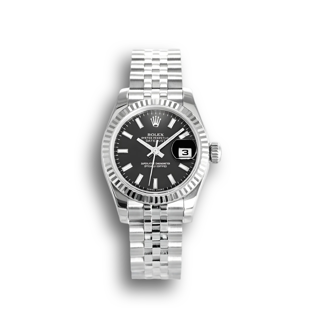 Rolex Datejust Black Ladies 179174