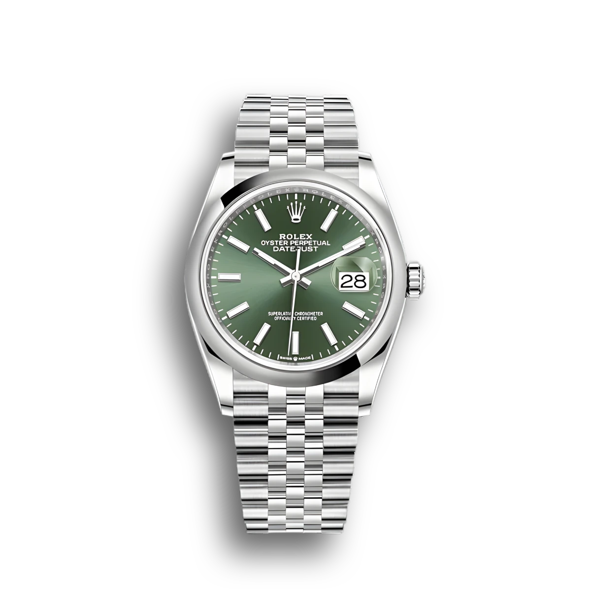 Rolex Datejust 126200 36mm Mint green