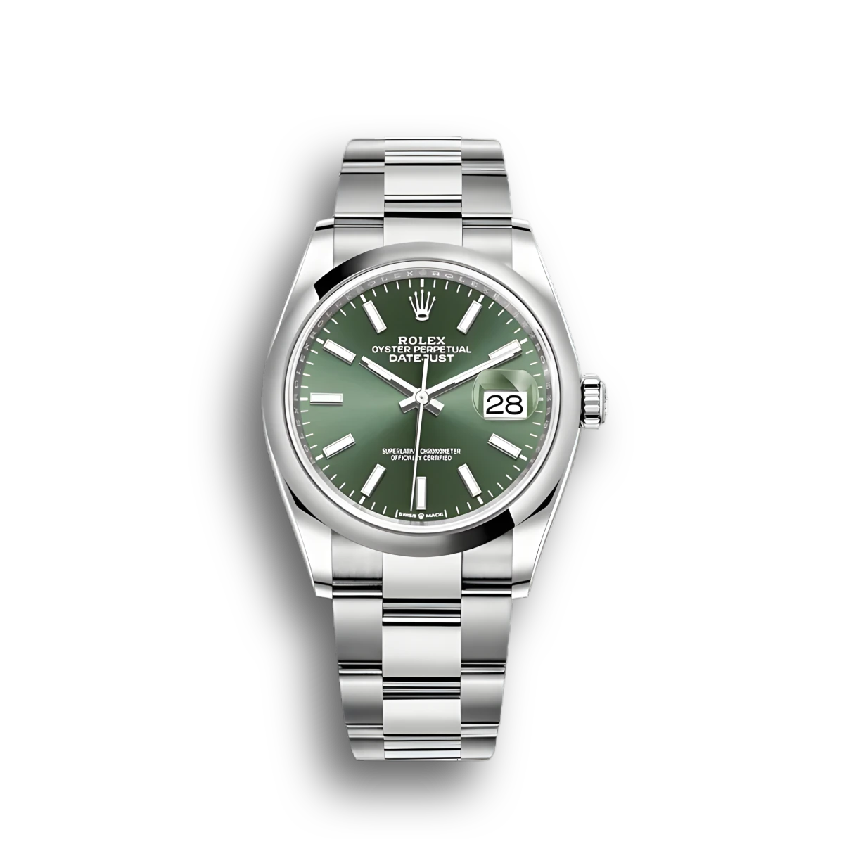 Rolex Datejust 126200 36mm Mint green (Oyster)