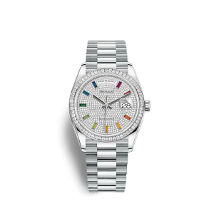 Rolex Day-Date 128396TBR 36mm Diamond-paved