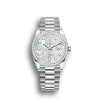 Rolex Day-Date 128396TBR 36mm White mother-of-pearl