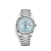 Rolex Day-Date 228236 40mm Ice blue, diagonal motif