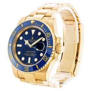 Alternatieve kijk op Rolex Submariner Blue Dial Gold 116618LB