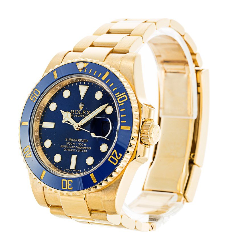 Rolex Submariner Blue Dial Gold 116618LB - Imagen 2