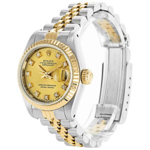 Rolex Datejust Gold and Diamonds Ladies 69173 – Image 2